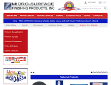 Tablet Screenshot of micro-surface.com